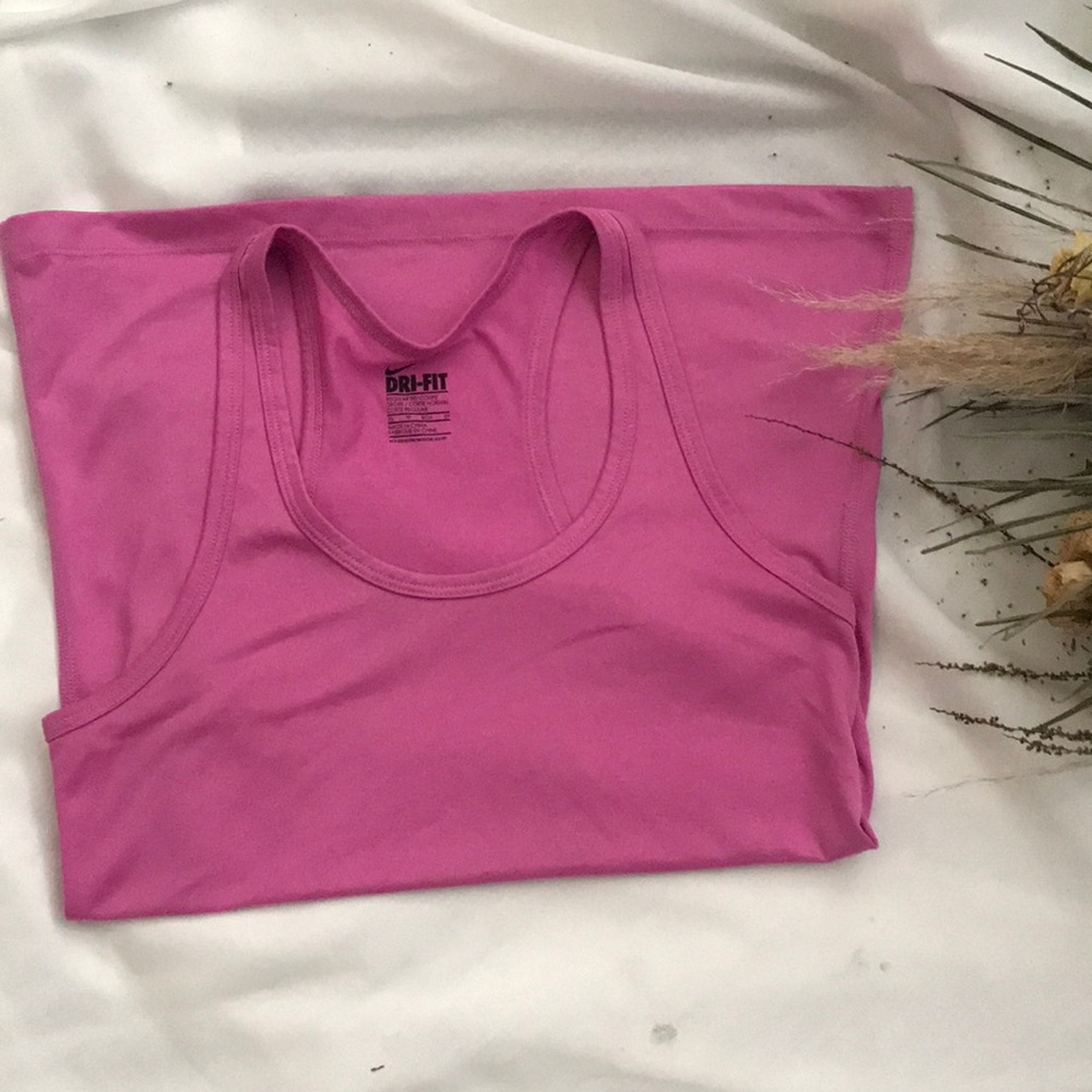 Nike Pink Monochrome Logo  Racerback Tank Top